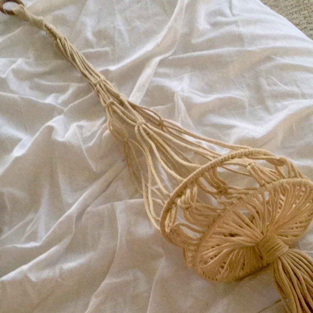 Beautiful macramé plant holder